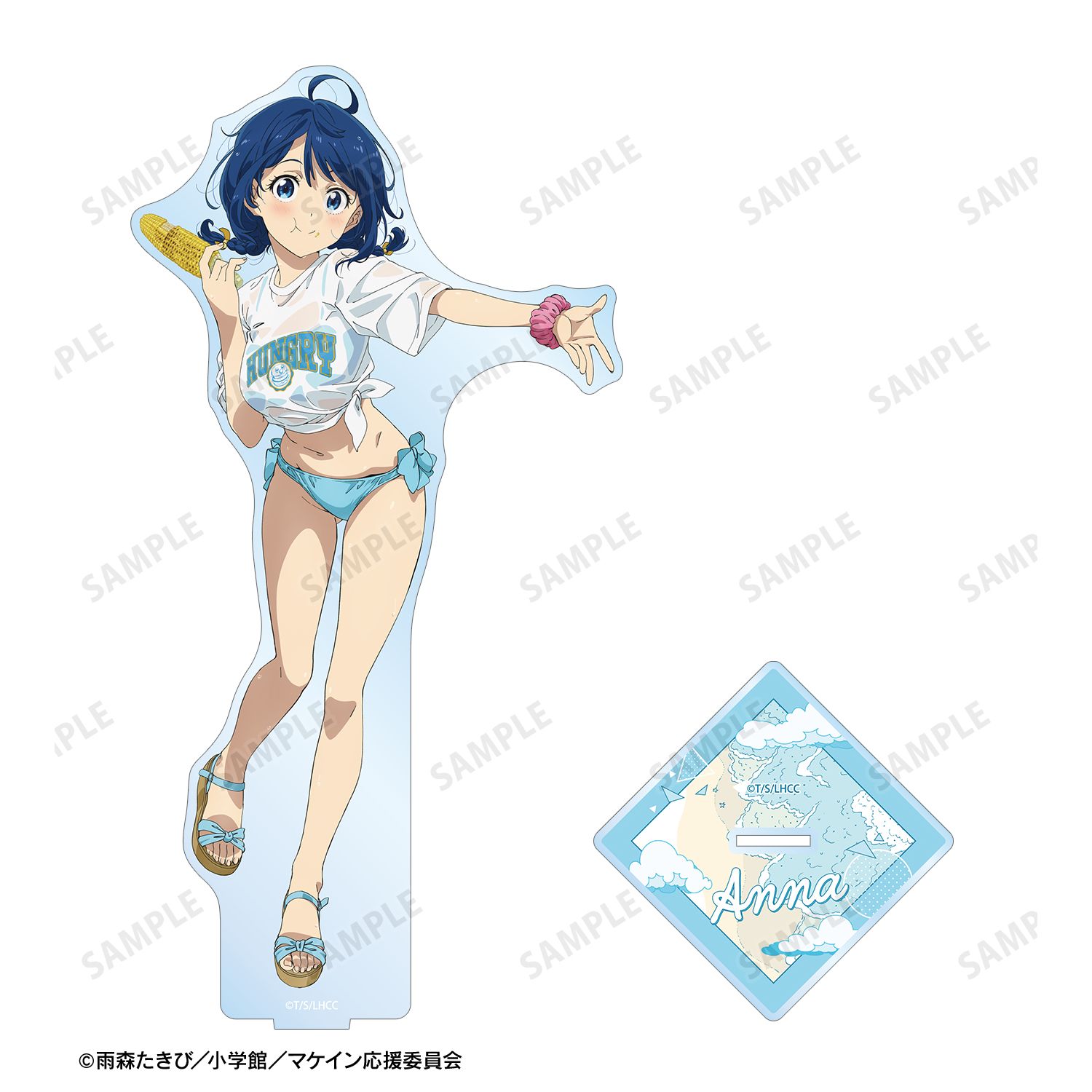 TVアニメ『負けヒロインが多すぎる!』 描き下ろし 八奈見 杏菜 ビーチデートver. 特大アクリルスタンド 画像 3 | AniSmile