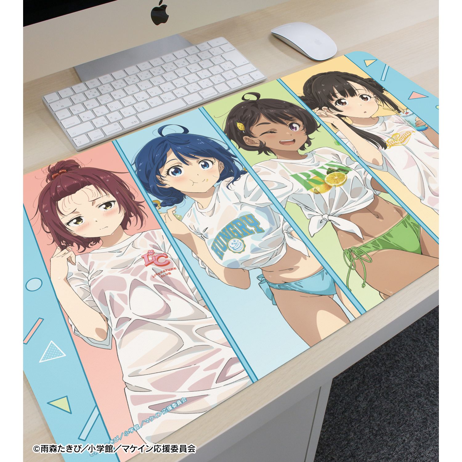 TVアニメ『負けヒロインが多すぎる!』 描き下ろし 集合 ビーチデートver. マルチデスクマット 画像 3 | AniSmile