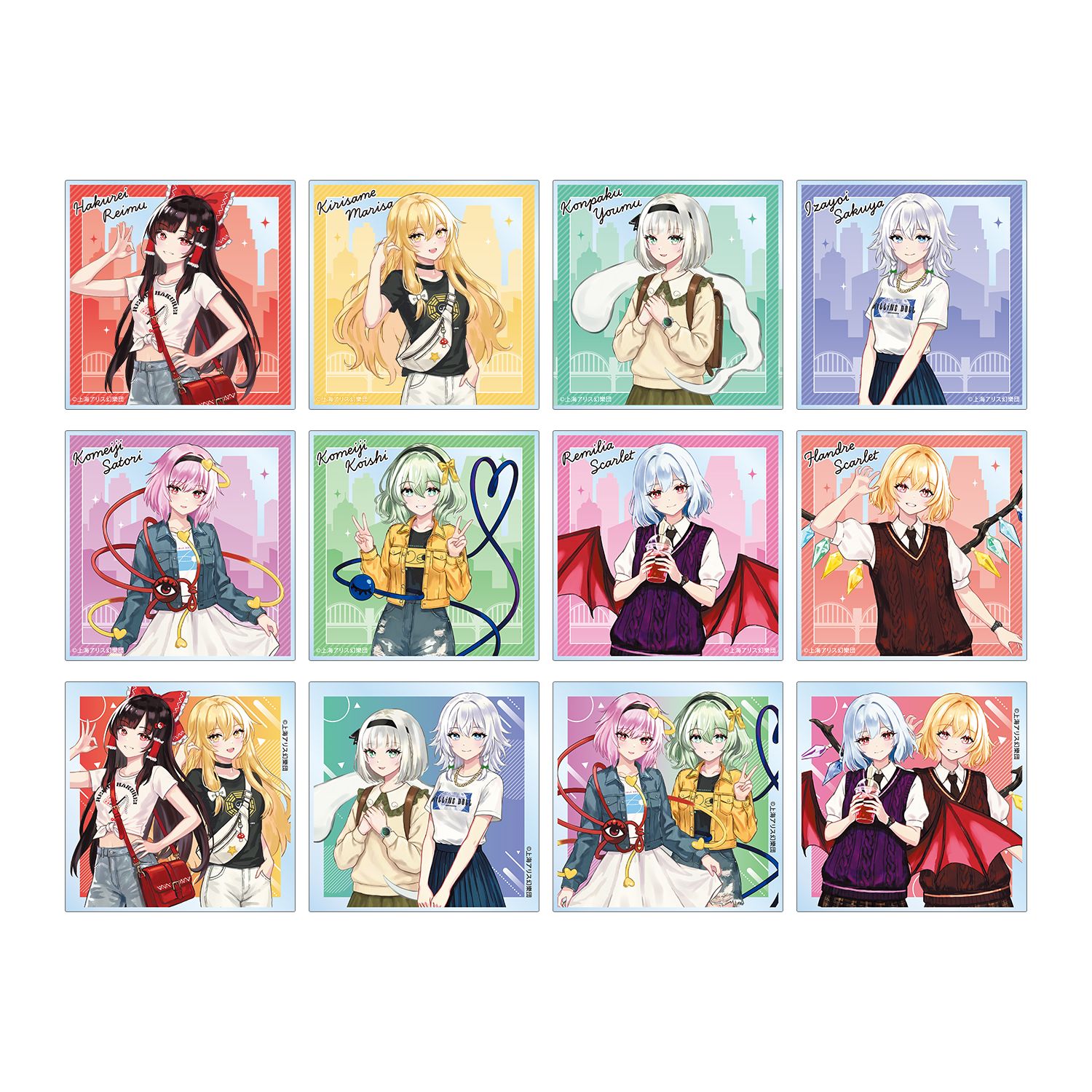 東方Project 松本能人イラスト 現代風ファッションver. vol.2 トレーディングアクリルカード(単位/単品) - 公式商品画像 | AniSmile