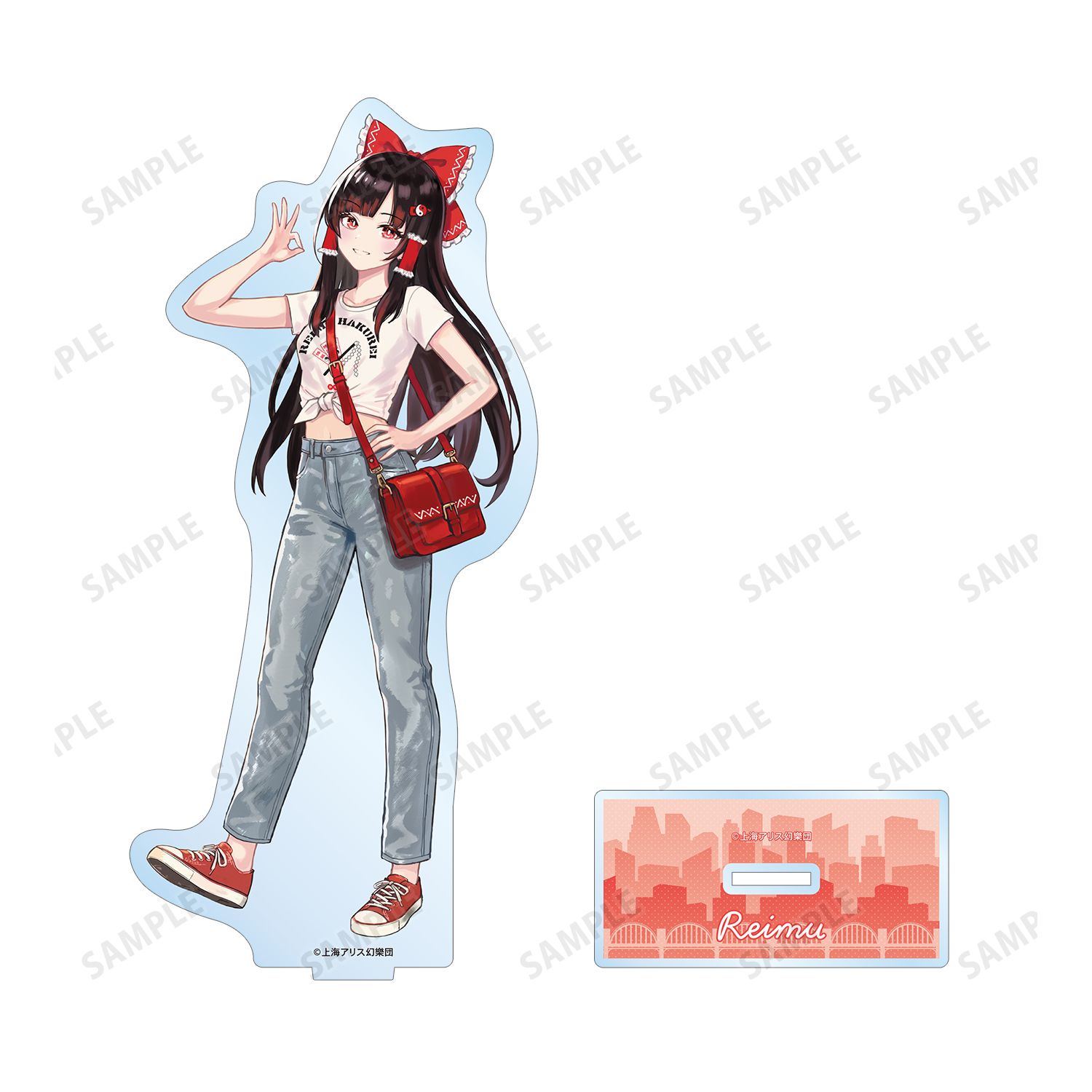 東方Project 松本能人イラスト 博麗霊夢 現代風ファッションver. vol.2 BIGアクリルスタンド 画像 3 | AniSmile
