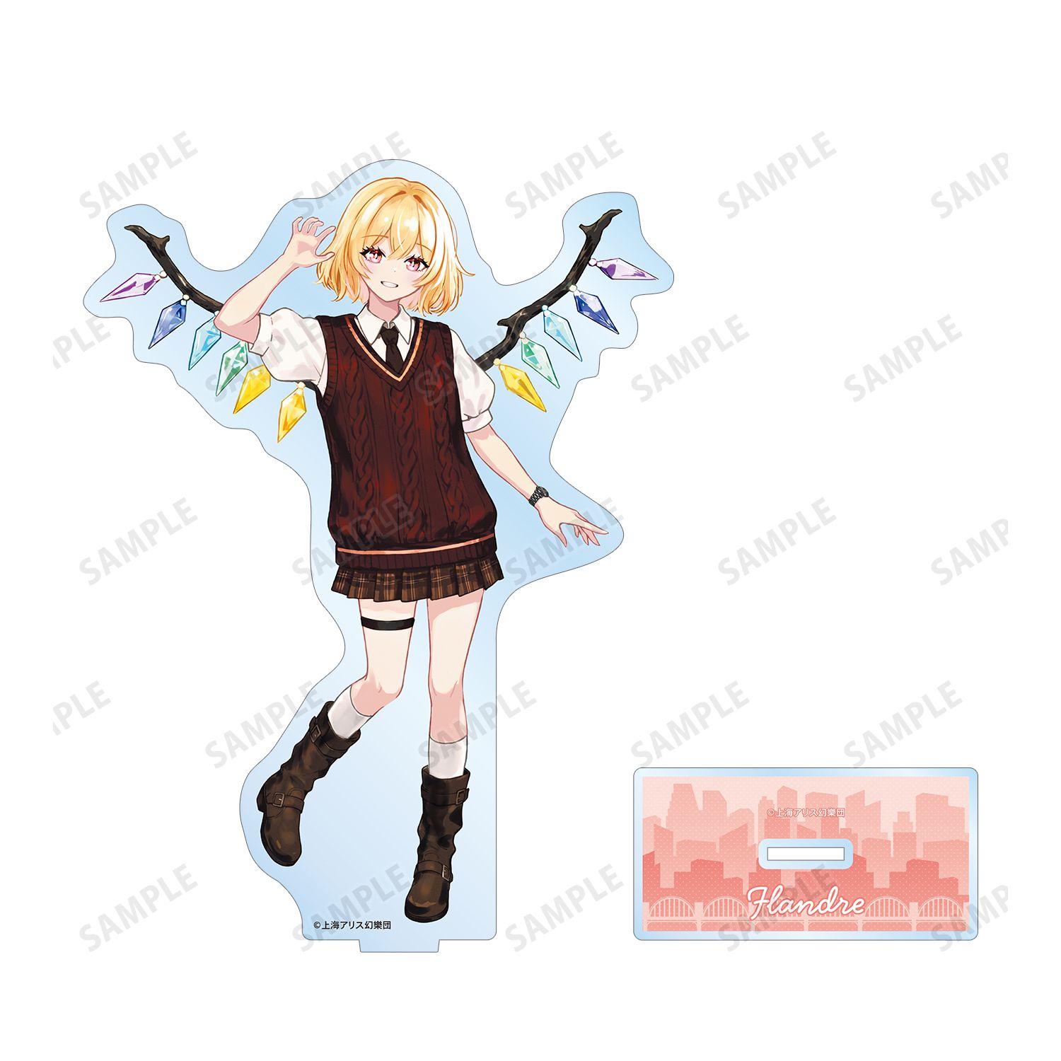 東方Project 松本能人イラスト フランドール・スカーレット 現代風ファッションver. vol.2 BIGアクリルスタンド 画像 3 | AniSmile