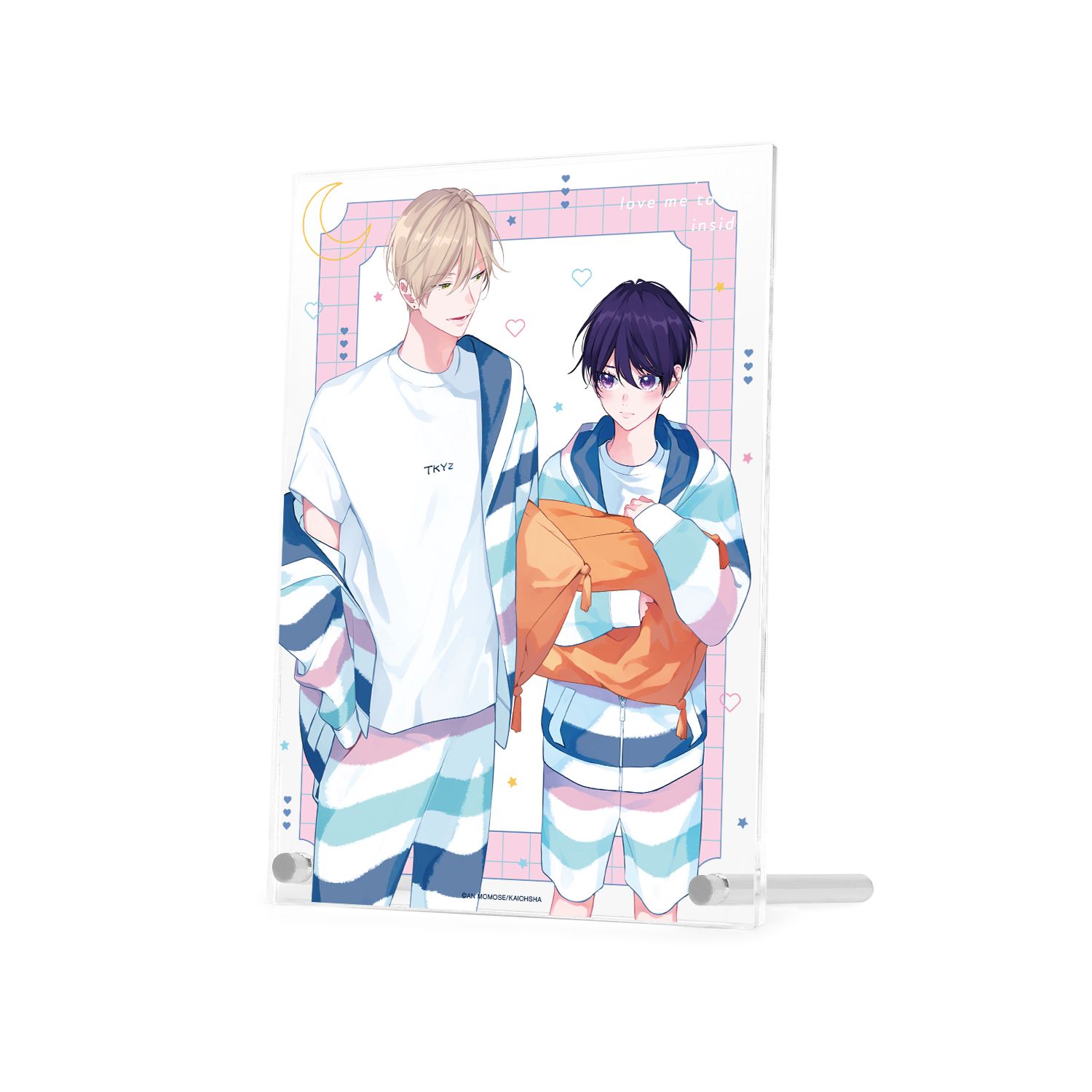 ナカまであいして 百瀬あん先生 描き下ろしイラスト 常盤&楪 お泊まりver. A5アクリルパネル - 公式商品画像 | AniSmile