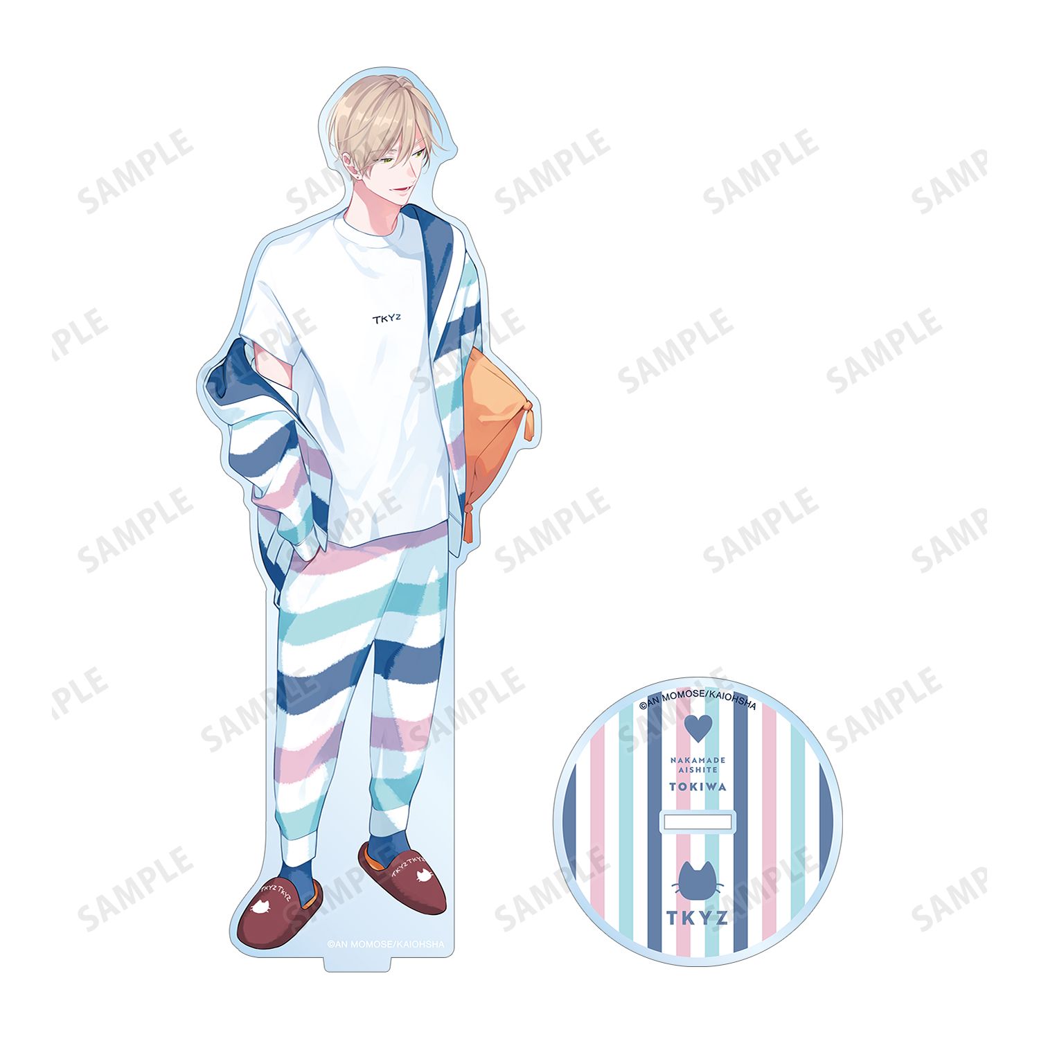 ナカまであいして 百瀬あん先生 描き下ろしイラスト 常盤 お泊まりver. BIGアクリルスタンド 画像 3 | AniSmile