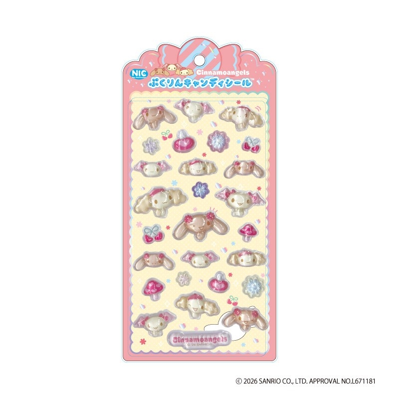 シナモエンジェルス ぷくりんキャンディシール (フラワー) - 公式商品画像 | AniSmile