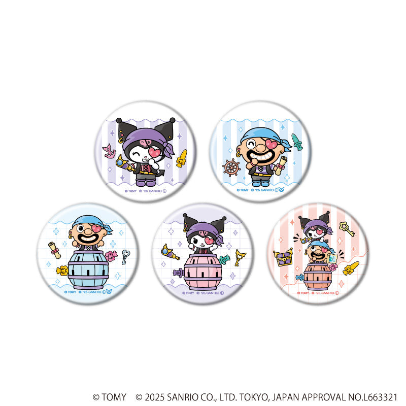 缶バッジ「黒ひげ危機一発×クロミ」01/ブラインド(全5種)(コラボイラスト) - 公式商品画像 | AniSmile