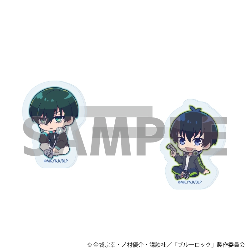 前髪クリップ2個セット「TVアニメ『ブルーロック』」02/潔 世一&糸師 凛 ゲーム実況ver.(ミニキャライラスト) - 公式商品画像 | AniSmile