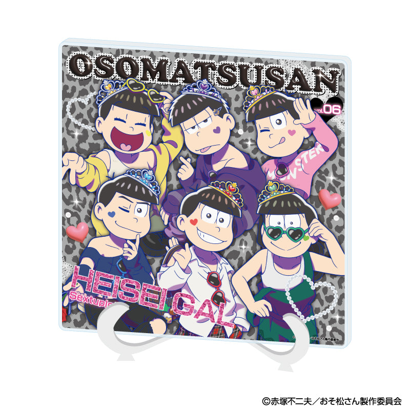 アクリルアートボード「おそ松さん」01/集合デザイン ギャル男ver.(描き下ろしイラスト) - 公式商品画像 | AniSmile