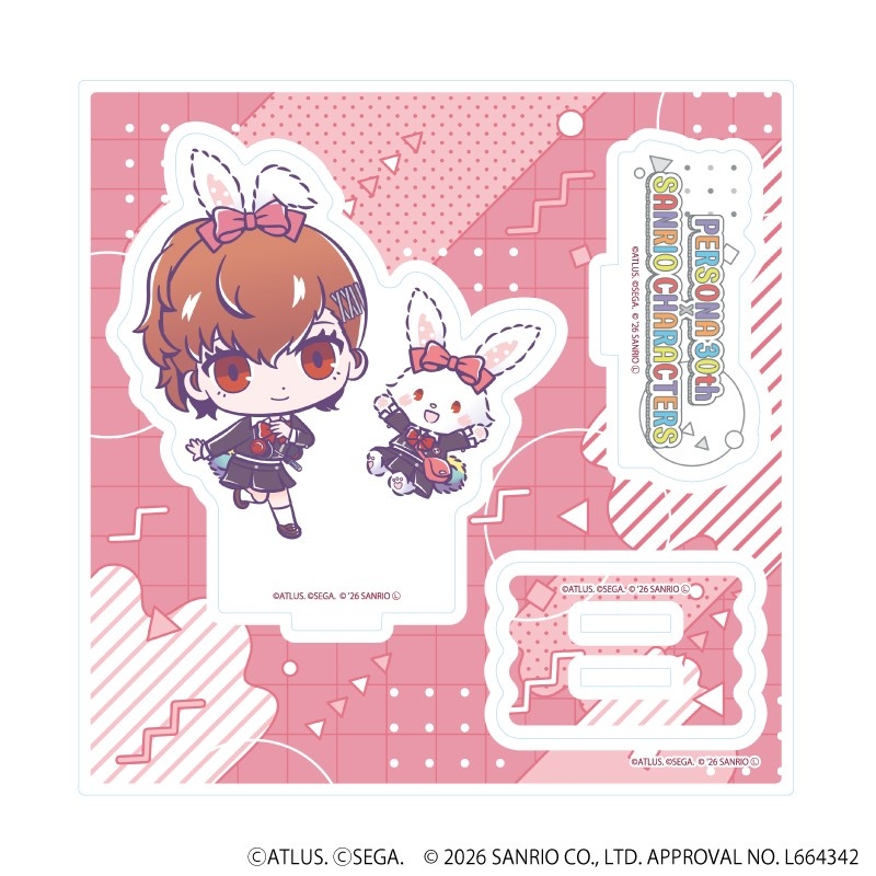 アクリルスタンドプレート「P30th×サンリオキャラクターズ」05/P3P主人公・ウィッシュミーメル(コラボイラスト) - 公式商品画像 | AniSmile