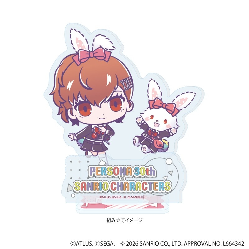 アクリルスタンドプレート「P30th×サンリオキャラクターズ」05/P3P主人公・ウィッシュミーメル(コラボイラスト) 画像 2 | AniSmile