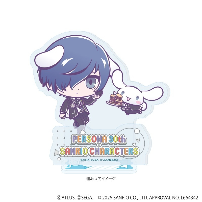 アクリルスタンドプレート「P30th×サンリオキャラクターズ」04/P3主人公・シナモロール(コラボイラスト) 画像 2 | AniSmile