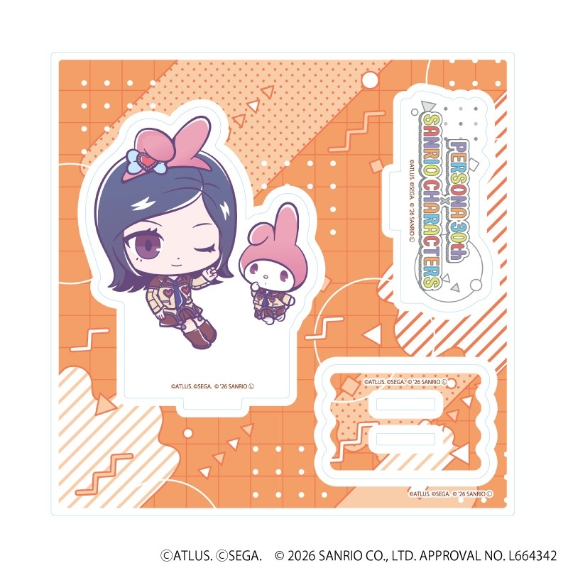 アクリルスタンドプレート「P30th×サンリオキャラクターズ」03/P2罰主人公・マイメロディ(コラボイラスト) - 公式商品画像 | AniSmile