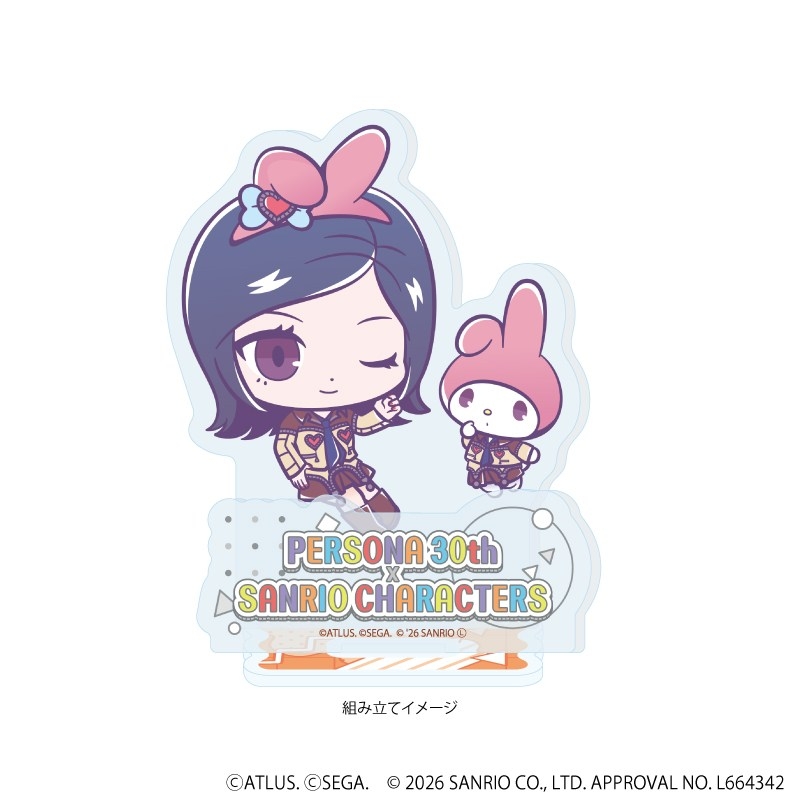 アクリルスタンドプレート「P30th×サンリオキャラクターズ」03/P2罰主人公・マイメロディ(コラボイラスト) 画像 2 | AniSmile