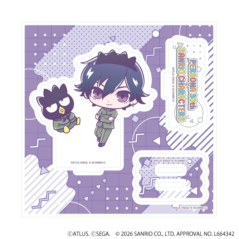 アクリルスタンドプレート「P30th×サンリオキャラクターズ」01/P1主人公・バッドばつ丸(コラボイラスト) - 公式商品画像 | AniSmile