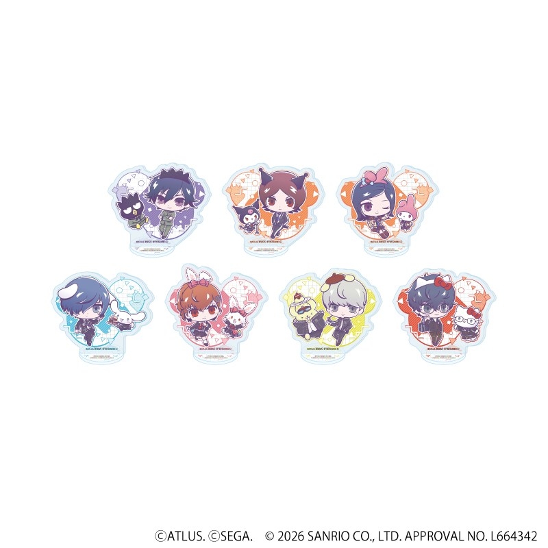 アクリルぷちスタンド「P30th×サンリオキャラクターズ」01/ブラインド(全7種)(コラボイラスト) - 公式商品画像 | AniSmile