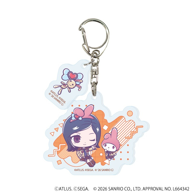 パーツ付きアクリルキーホルダー「P30th×サンリオキャラクターズ」01/ブラインド(全7種)(コラボイラスト) 画像 4 | AniSmile