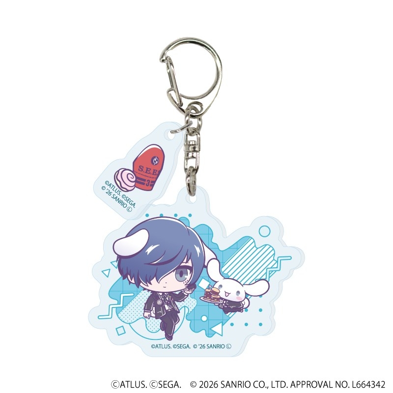 パーツ付きアクリルキーホルダー「P30th×サンリオキャラクターズ」01/ブラインド(全7種)(コラボイラスト) 画像 5 | AniSmile
