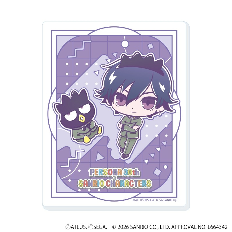 アクリルカード「P30th×サンリオキャラクターズ」01/ブラインド(全7種)(コラボイラスト) 画像 2 | AniSmile