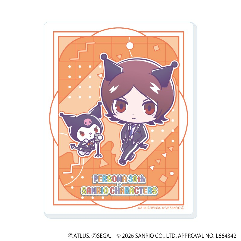 アクリルカード「P30th×サンリオキャラクターズ」01/ブラインド(全7種)(コラボイラスト) 画像 3 | AniSmile