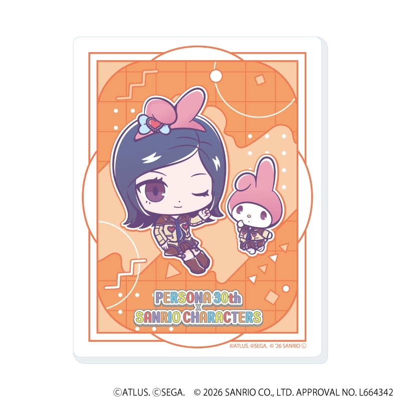 アクリルカード「P30th×サンリオキャラクターズ」01/ブラインド(全7種)(コラボイラスト) 画像 4 | AniSmile
