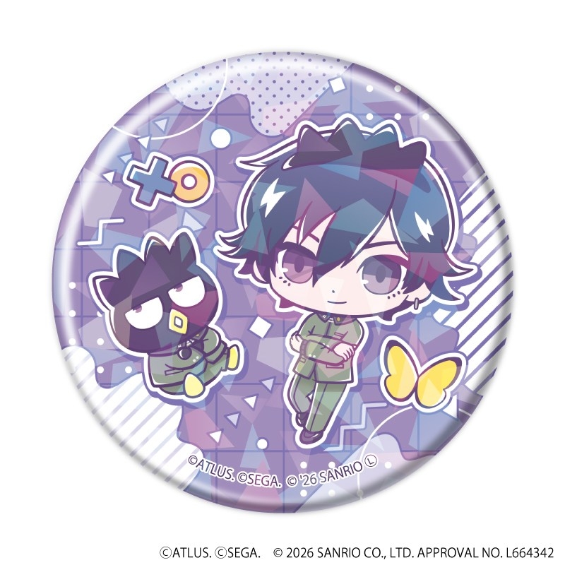 ホログラム缶バッジ(57mm)「P30th×サンリオキャラクターズ」01/ブラインド(全7種)(コラボイラスト) 画像 2 | AniSmile