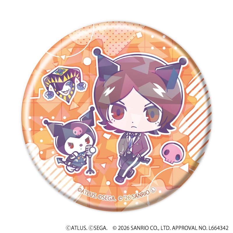 ホログラム缶バッジ(57mm)「P30th×サンリオキャラクターズ」01/ブラインド(全7種)(コラボイラスト) 画像 3 | AniSmile