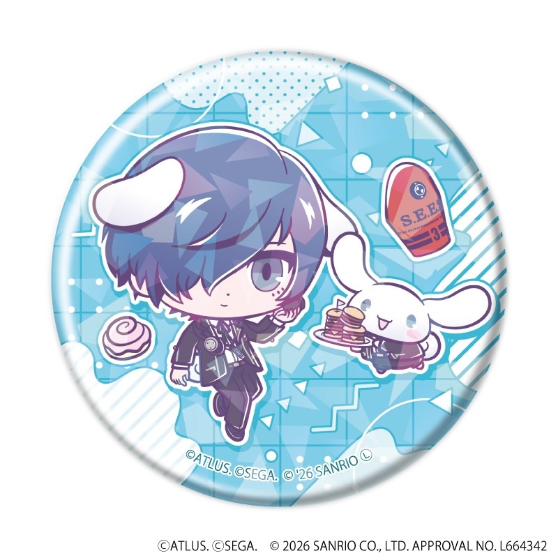 ホログラム缶バッジ(57mm)「P30th×サンリオキャラクターズ」01/ブラインド(全7種)(コラボイラスト) 画像 5 | AniSmile