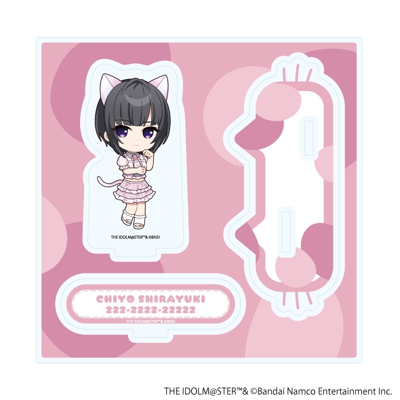 アクリルスタンドプレート「アイドルマスター シンデレラガールズ」18/白雪千夜 猫ver.(ミニキャライラスト) - 公式商品画像 | AniSmile