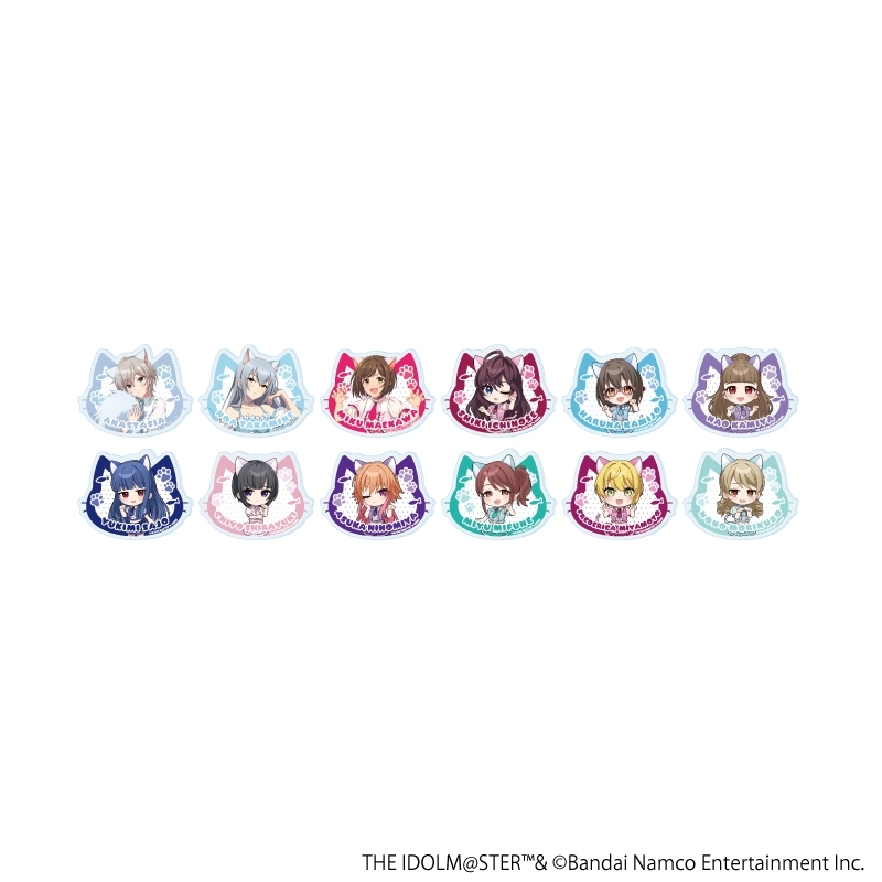 アクリルプレートバッジ「アイドルマスター シンデレラガールズ」01/猫ver. トレーディング(全12種)(描き下ろし&描き起こしイラスト) - 公式商品画像 | AniSmile