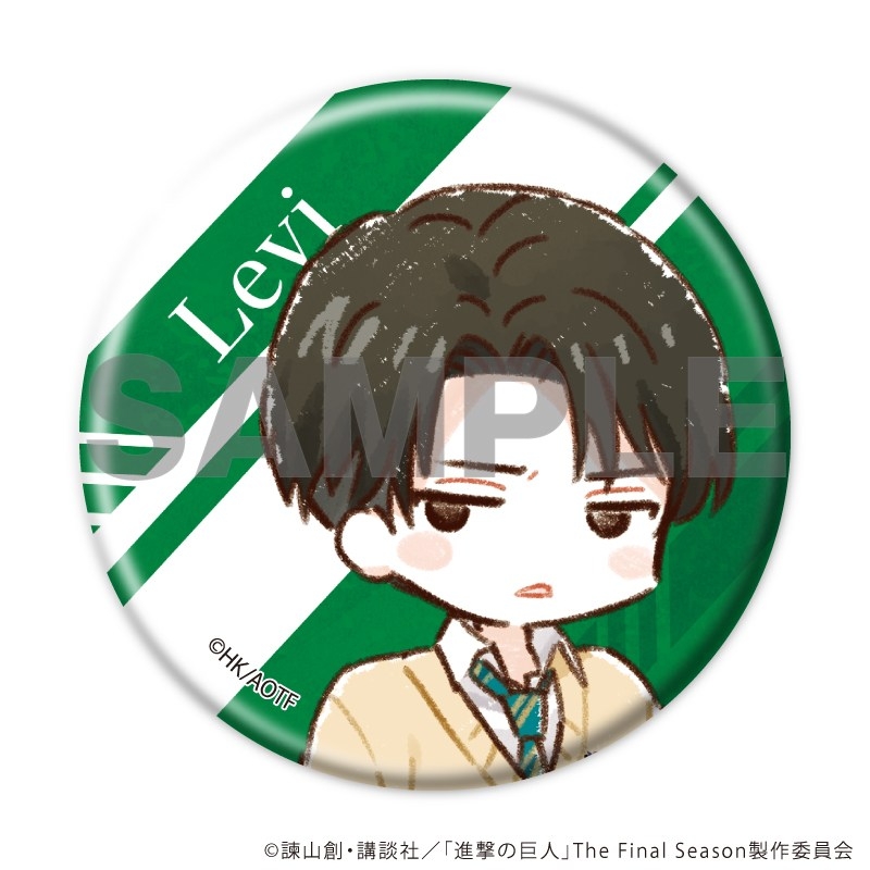 缶バッジ「TVアニメ『進撃の巨人』」02/学生服ver. ブラインド(全6種)(グラフアートイラスト) 画像 3 | AniSmile