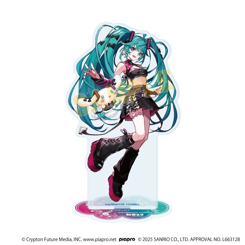 BIGアクリルスタンド「初音ミク×シナモロール」02/(コラボイラスト) - 公式商品画像 | AniSmile