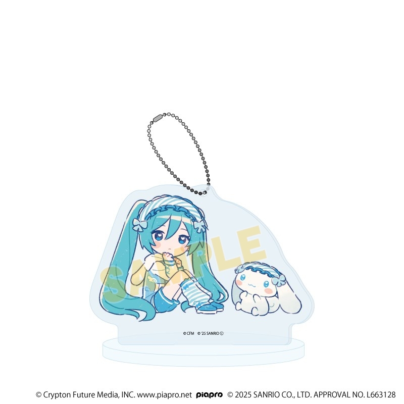 アクリルスタンドキーホルダー「初音ミク×シナモロール」29/(グラフアートイラスト) - 公式商品画像 | AniSmile