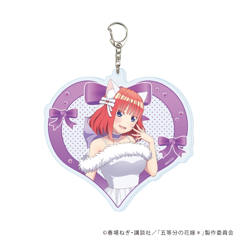 デカアクリルキーホルダー「五等分の花嫁*」02/二乃 エレガントキャットver.(描き下ろしイラスト) - 公式商品画像 | AniSmile