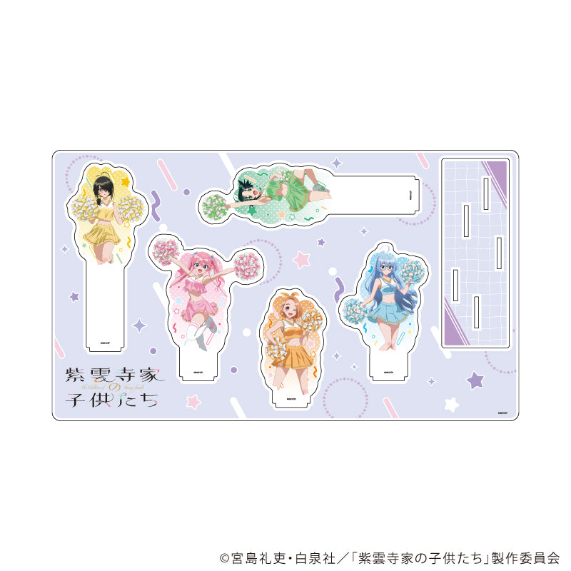 プレミアム アクリルジオラマプレート「TVアニメ『紫雲寺家の子供たち』」01/チアガールver.(描き下ろしイラスト) - 公式商品画像 | AniSmile