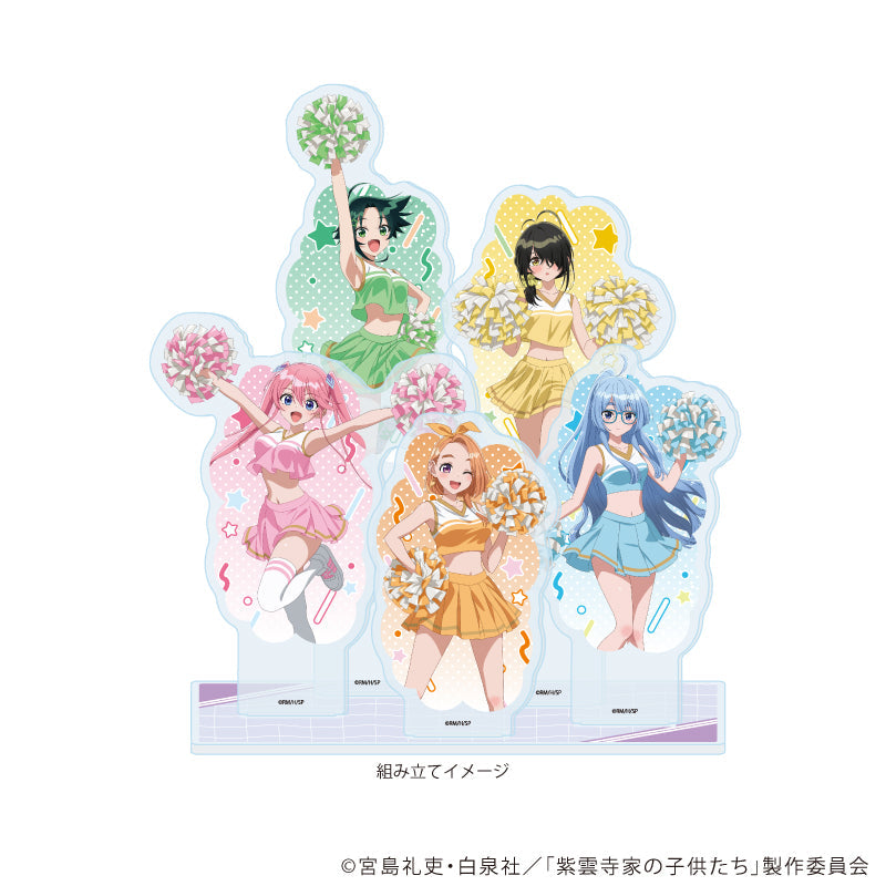 プレミアム アクリルジオラマプレート「TVアニメ『紫雲寺家の子供たち』」01/チアガールver.(描き下ろしイラスト) 画像 2 | AniSmile