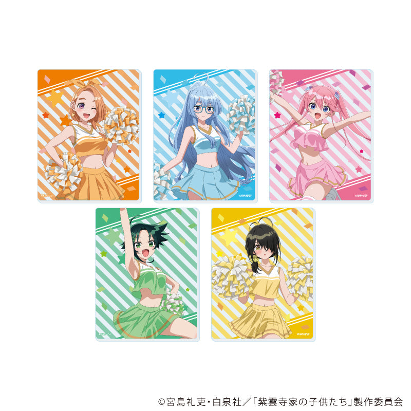 アクリルカード「TVアニメ『紫雲寺家の子供たち』」01/チアガールver. ブラインド(全5種)(描き下ろしイラスト) - 公式商品画像 | AniSmile