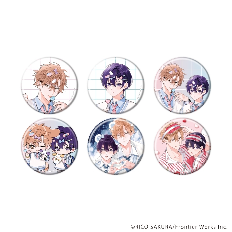 缶バッジ「ストロベリーキス・メルト」01/ブラインド(全6種)(既存&描き下ろしイラスト) - 公式商品画像 | AniSmile