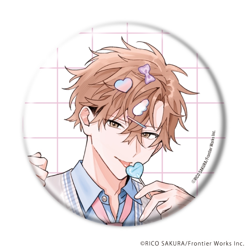缶バッジ「ストロベリーキス・メルト」01/ブラインド(全6種)(既存&描き下ろしイラスト) 画像 2 | AniSmile