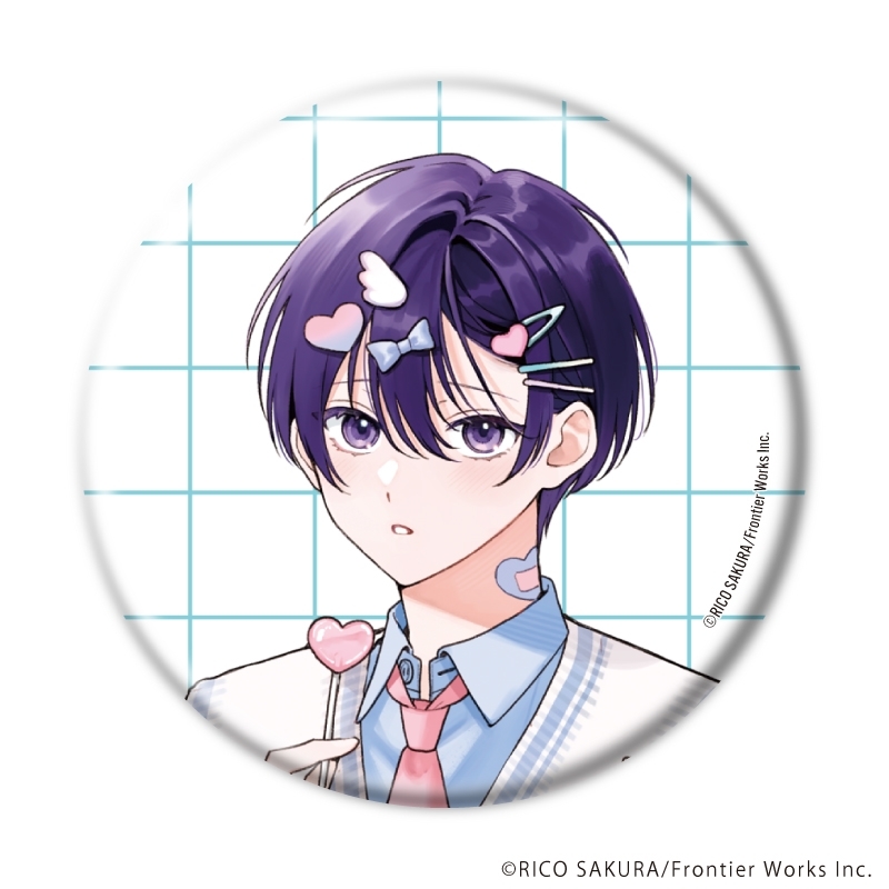 缶バッジ「ストロベリーキス・メルト」01/ブラインド(全6種)(既存&描き下ろしイラスト) 画像 3 | AniSmile