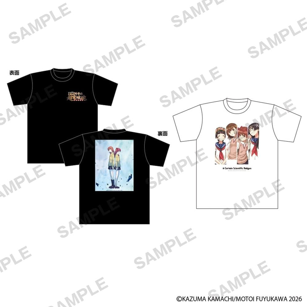 コミック「とある科学の超電磁砲」 Tシャツ ブラック 画像 2 | AniSmile