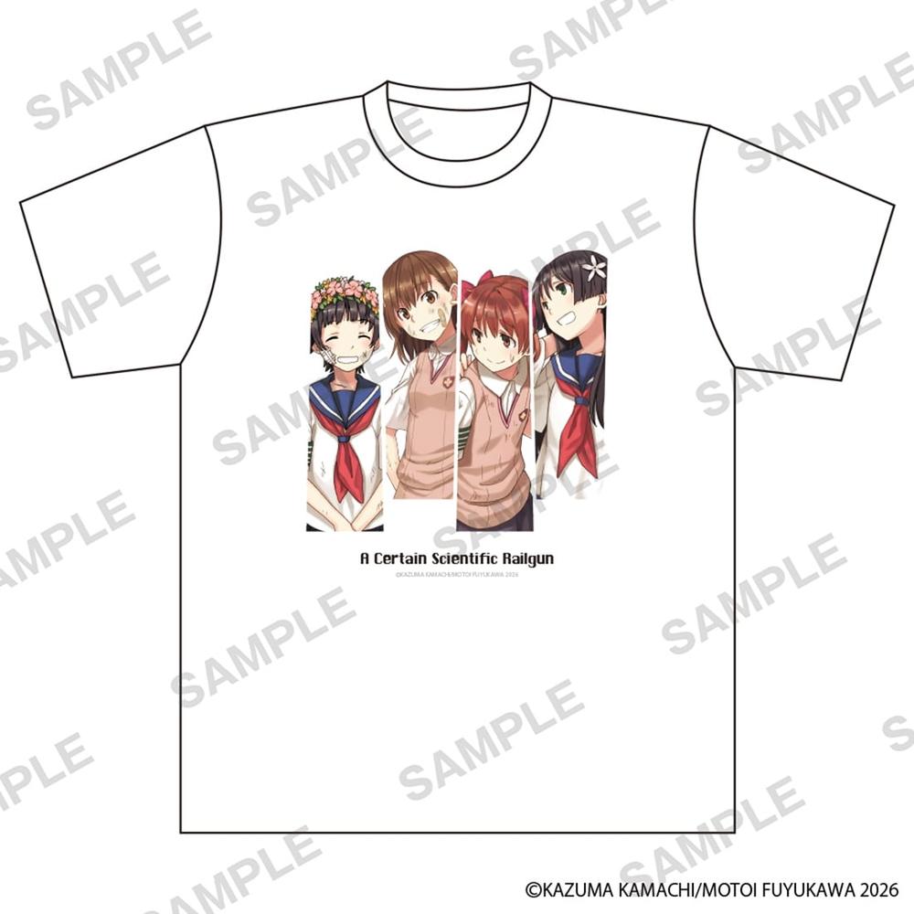コミック「とある科学の超電磁砲」 Tシャツ ホワイト - 公式商品画像 | AniSmile
