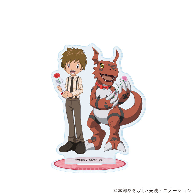 アクリルスタンド「デジモンテイマーズ」11/タカト&ギルモン お祝いver.(描き下ろしイラスト) - 公式商品画像 | AniSmile
