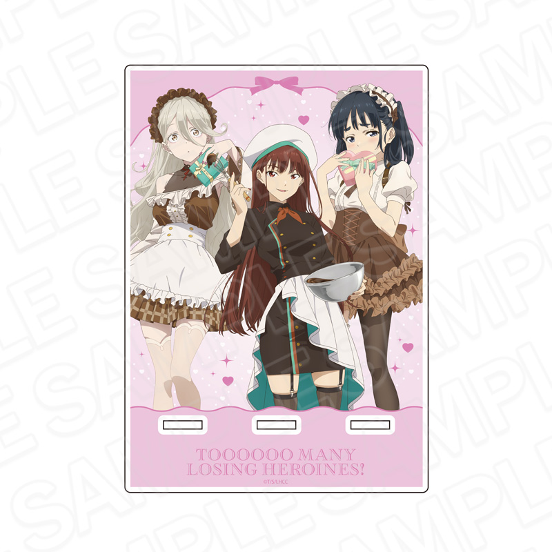 負けヒロインが多すぎる! アクリルスマホスタンド 生徒会 バレンタイン ver. - official product image | AniSmile