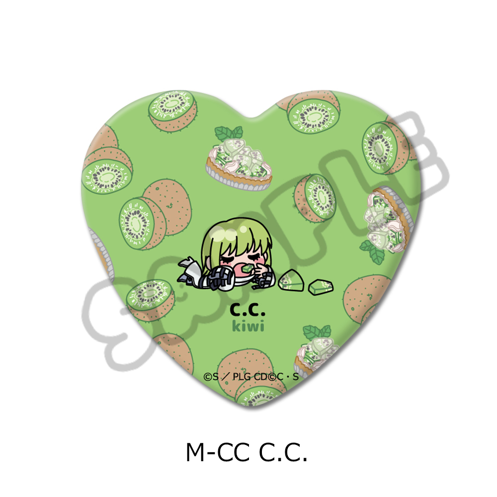 『コードギアス 反逆のルルーシュ』第5弾 ハート型缶バッジ M-CC (C.C.) 画像 2 | AniSmile