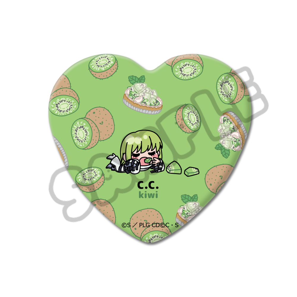『コードギアス 反逆のルルーシュ』第5弾 ハート型缶バッジ M-CC (C.C.) - 公式商品画像 | AniSmile