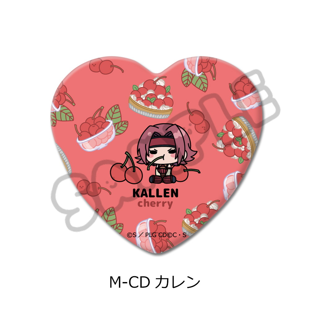 『コードギアス 反逆のルルーシュ』第5弾 ハート型缶バッジ M-CD (カレン) - 公式商品画像 | AniSmile