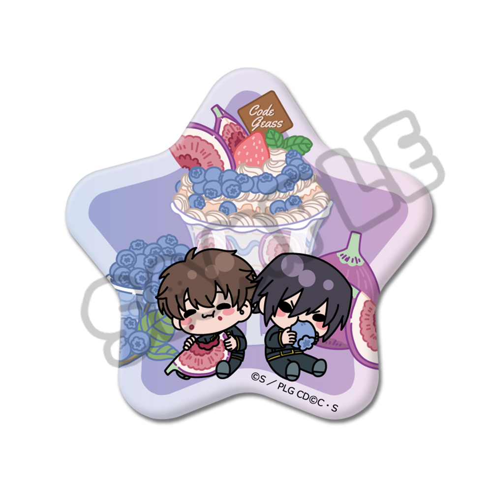 『コードギアス 反逆のルルーシュ』第5弾 星型缶バッジ M-CG (ルルーシュ&スザク) 画像 2 | AniSmile