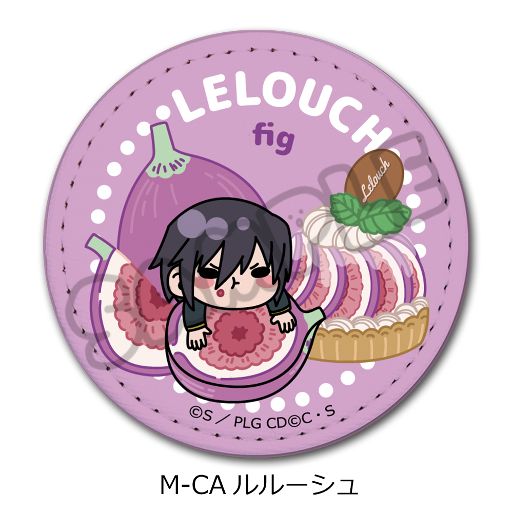 『コードギアス 反逆のルルーシュ』第5弾 レザーバッジ(丸形) M-CA (ルルーシュ) - 公式商品画像 | AniSmile