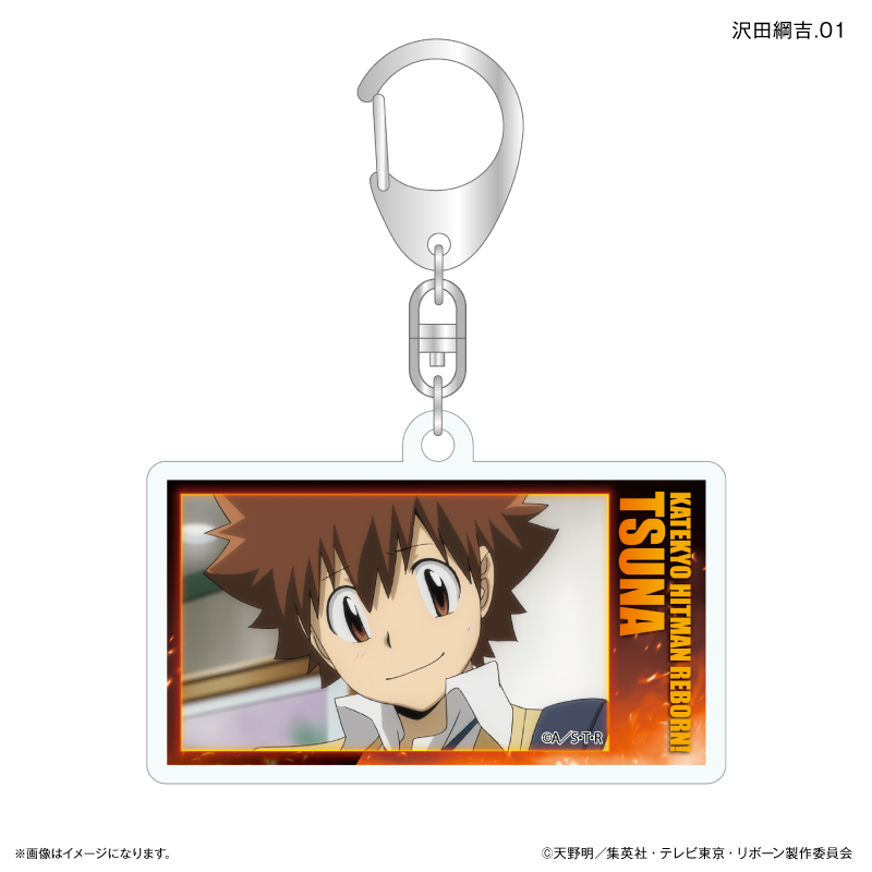 家庭教師ヒットマンREBORN! だけキー 沢田綱吉だけトレーディングアクリルキーホルダー 【全7種】(単品) 画像 3 | AniSmile
