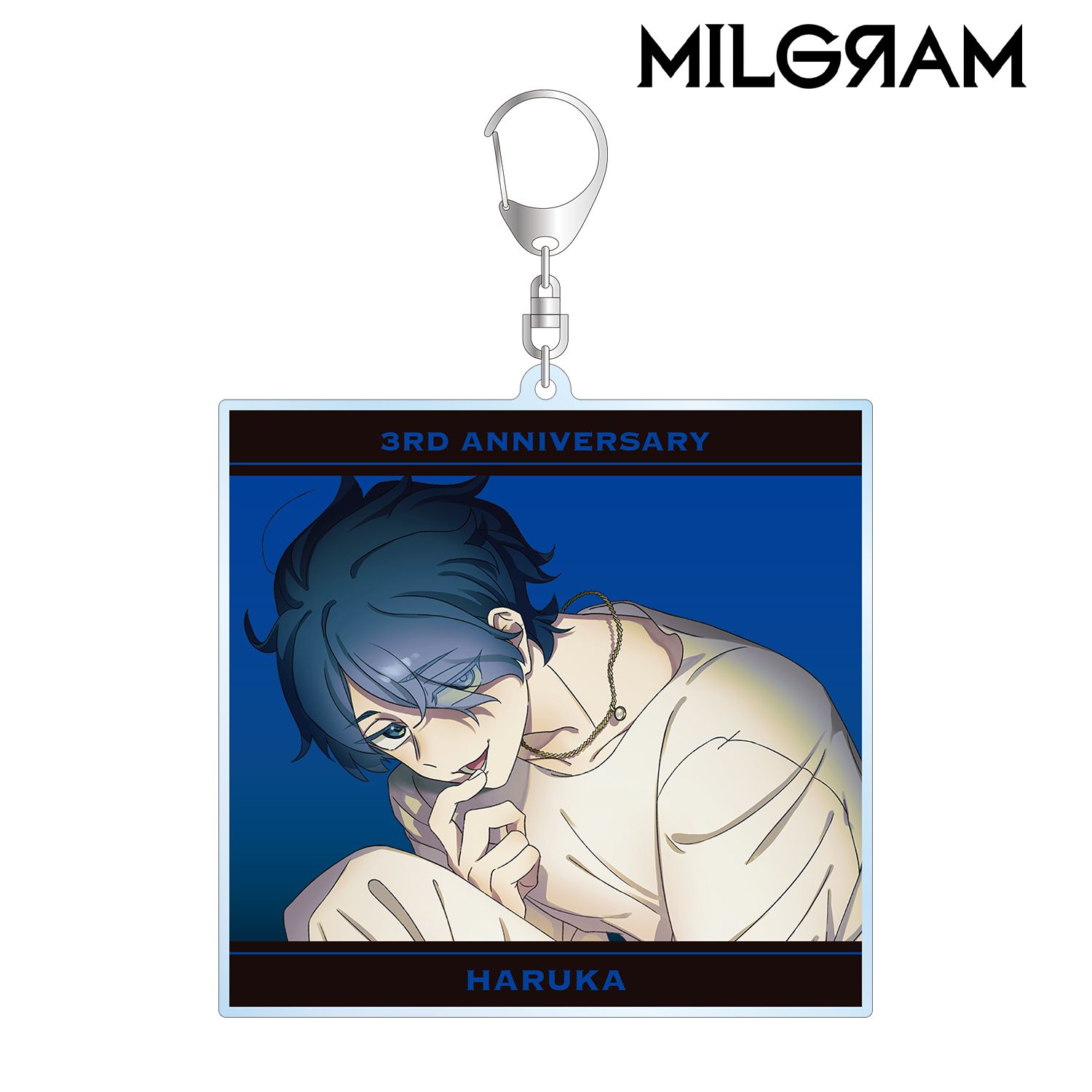 MILGRAM -ミルグラム- 描き下ろしイラスト ハルカ 3rd Anniversary ver. BIGアクリルキーホルダー 画像 2 | AniSmile