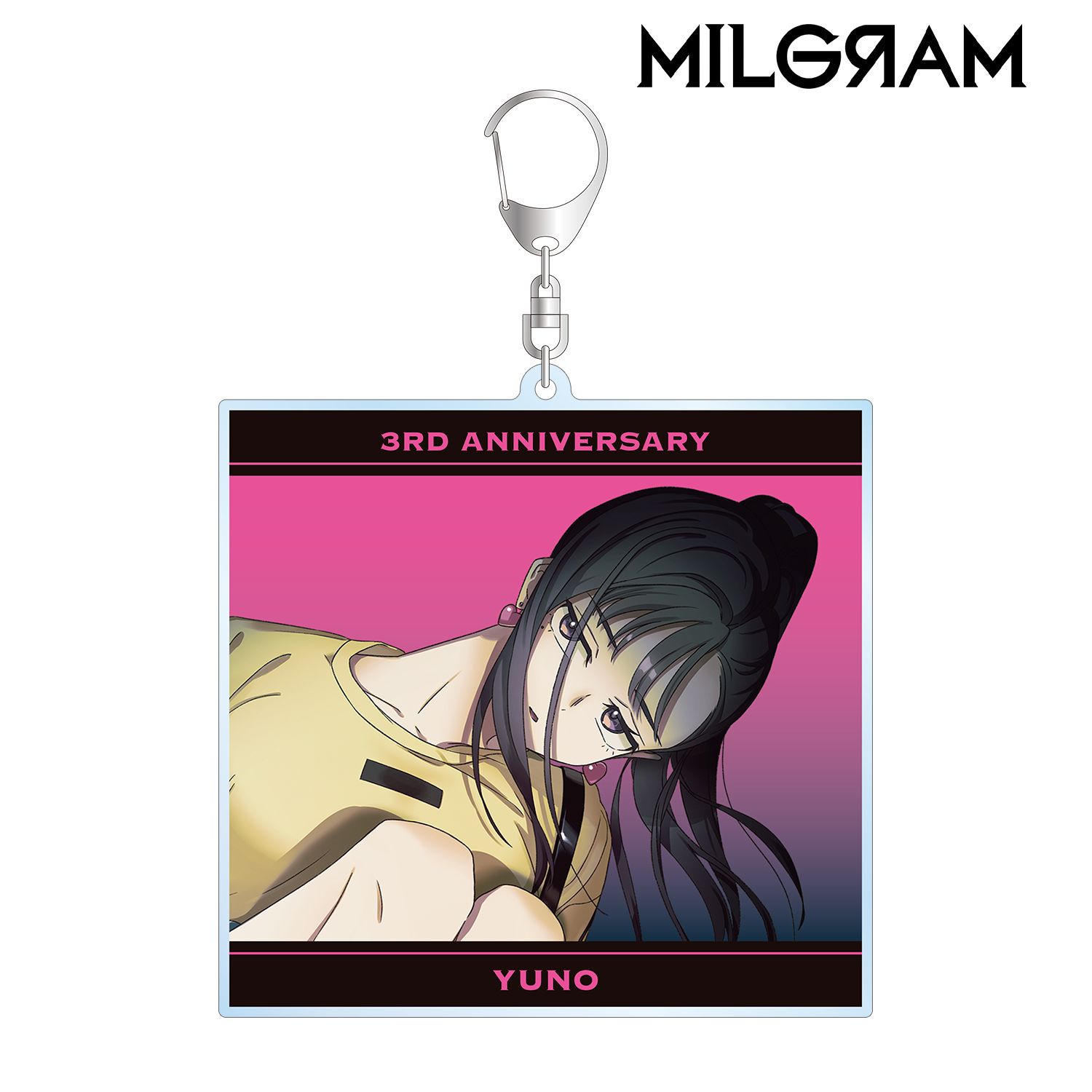 MILGRAM -ミルグラム- 描き下ろしイラスト ユノ 3rd Anniversary ver. BIGアクリルキーホルダー 画像 2 | AniSmile